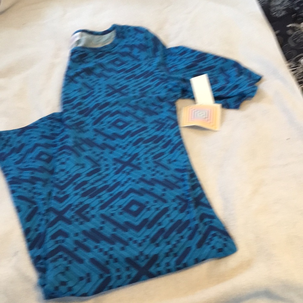Lularoe Blue Julia Size Large , New with Tags